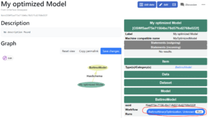 onterface tutorial model page before optimization run